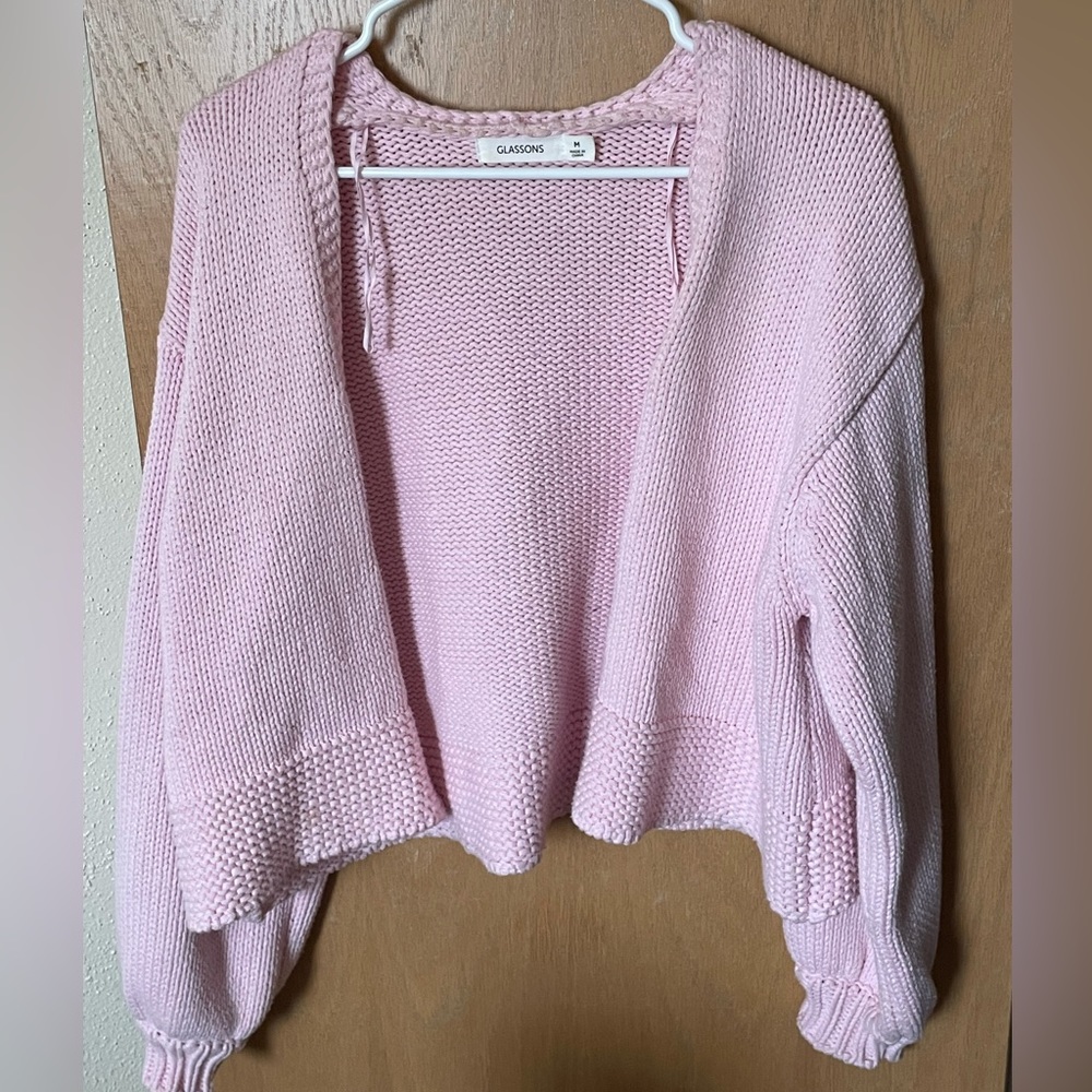 Pink cardigan